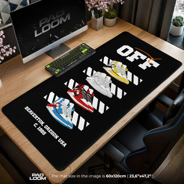 Nike Off Series Mouse Pad - Retro Street Desk Mat