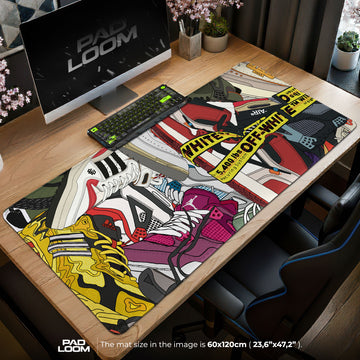 Nike Off White Mouse Pad - Hype Street Art Desk Mat