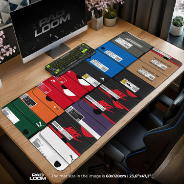 Pokémon Gengar &amp; Haunter Night Sky Mauspad, Gamer Schreibtischmatte