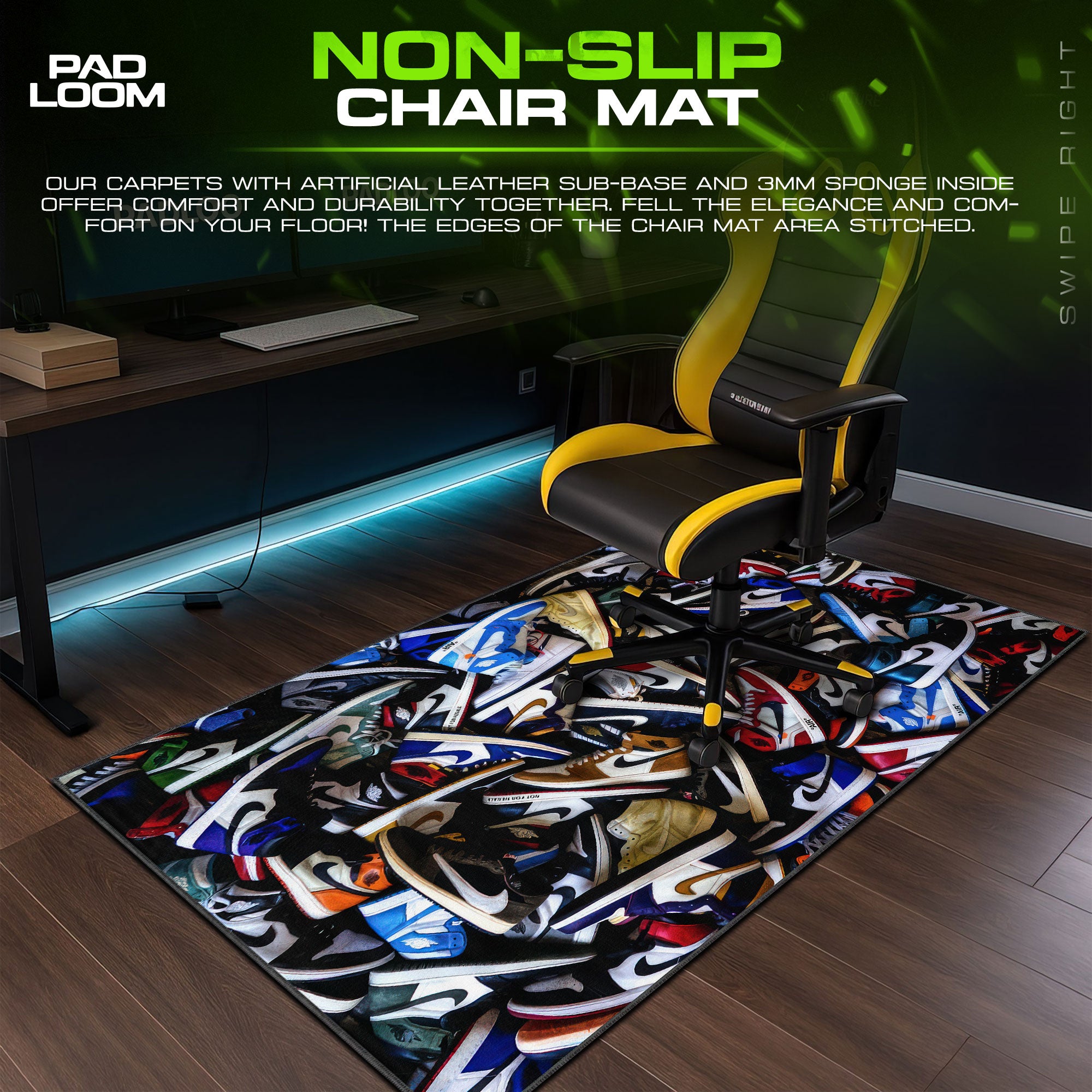 Nike Sneaker Pile Mouse Pad - Hype Culture Desk Mat