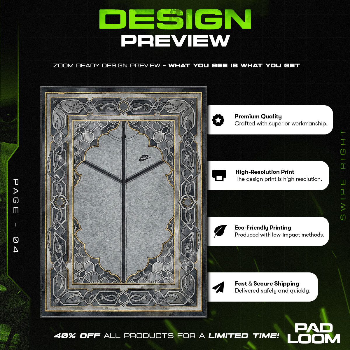 Decor character design printed on rug