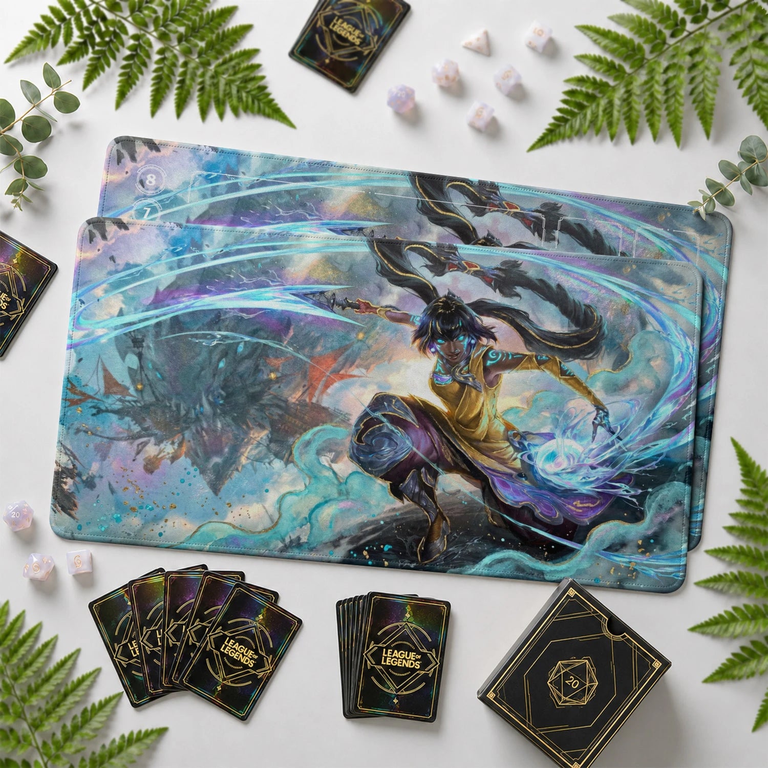 Nilah Tidewhip Playmat - LoL Riftbound TCG Mat