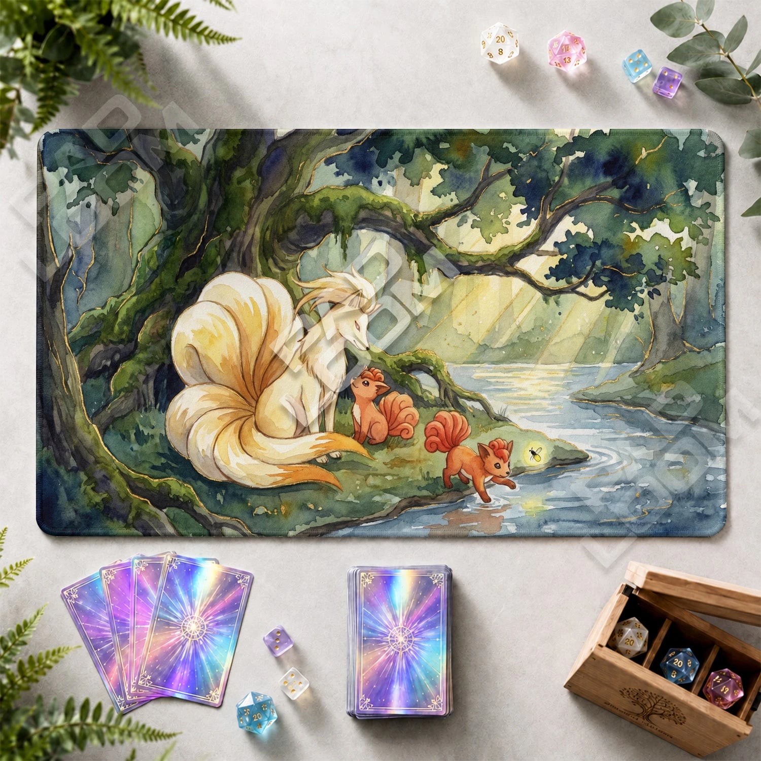 Ninetales Forest Playmat - Pokemon TCG Mat - view 2