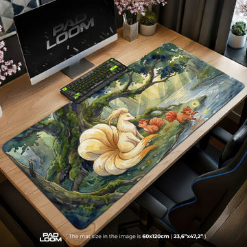 Ninetales Forest Stream Mouse Pad - Pokemon Desk Mat
