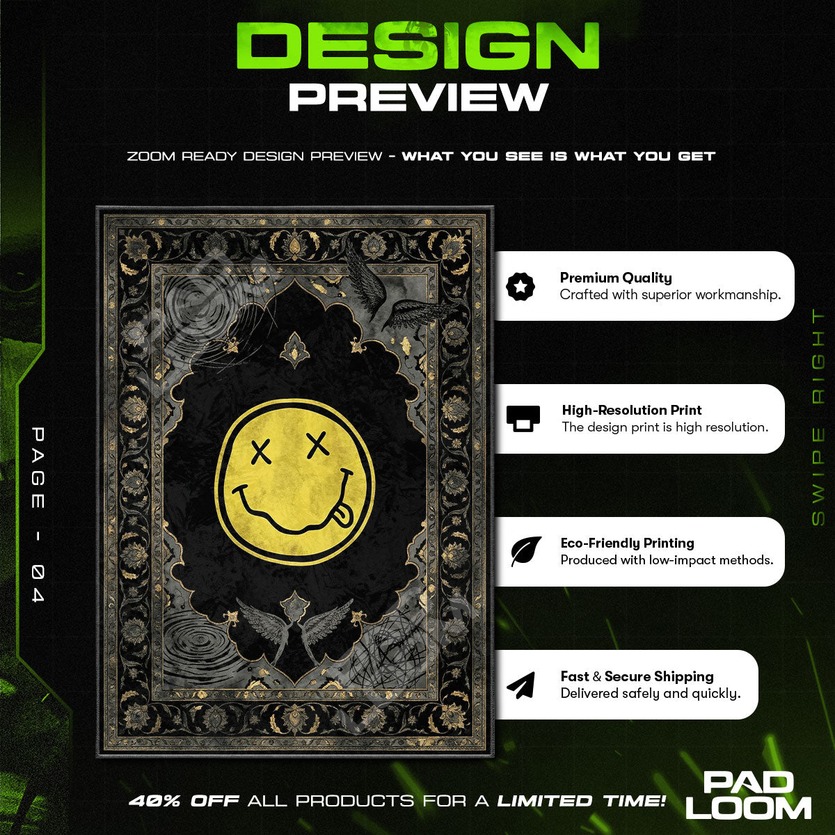 Primary Grid Teppich — De Stijl Moderner Teppich