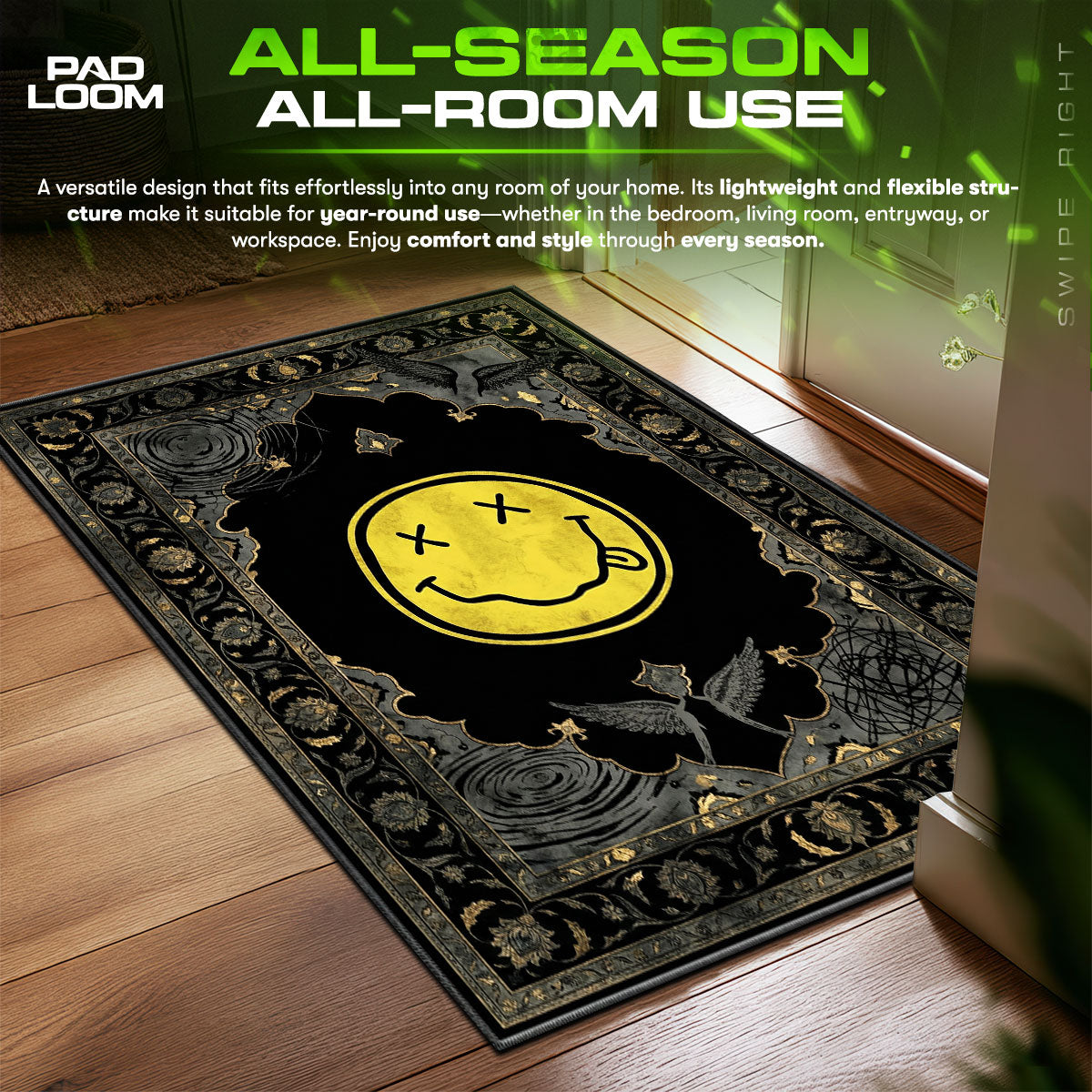 Primary Grid Teppich — De Stijl Moderner Teppich