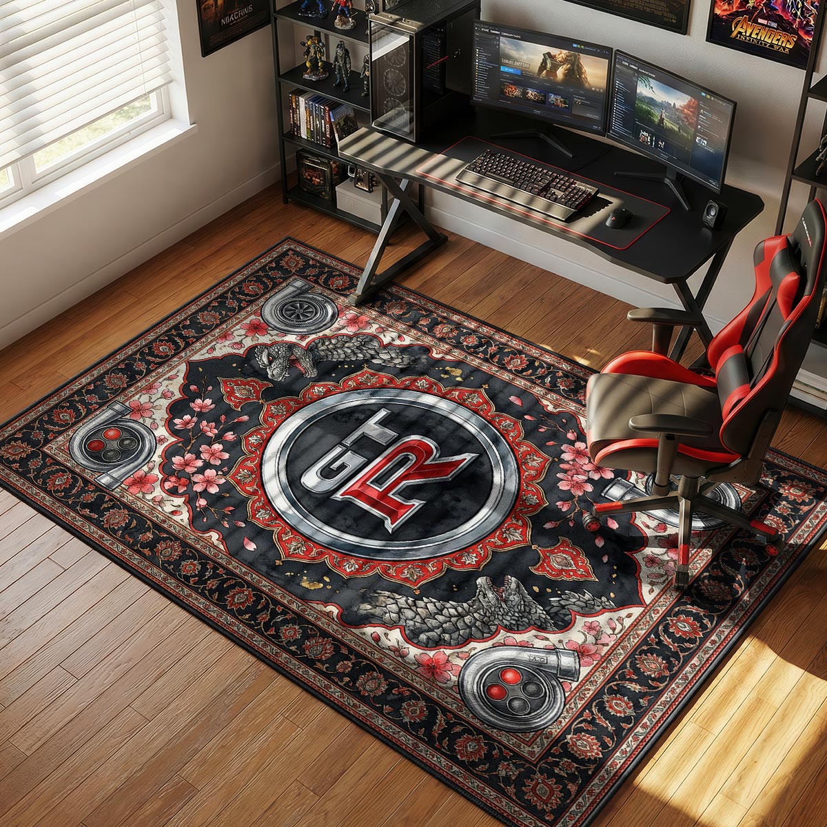 Nissan GT R Logo JDM Floor rug — main product view