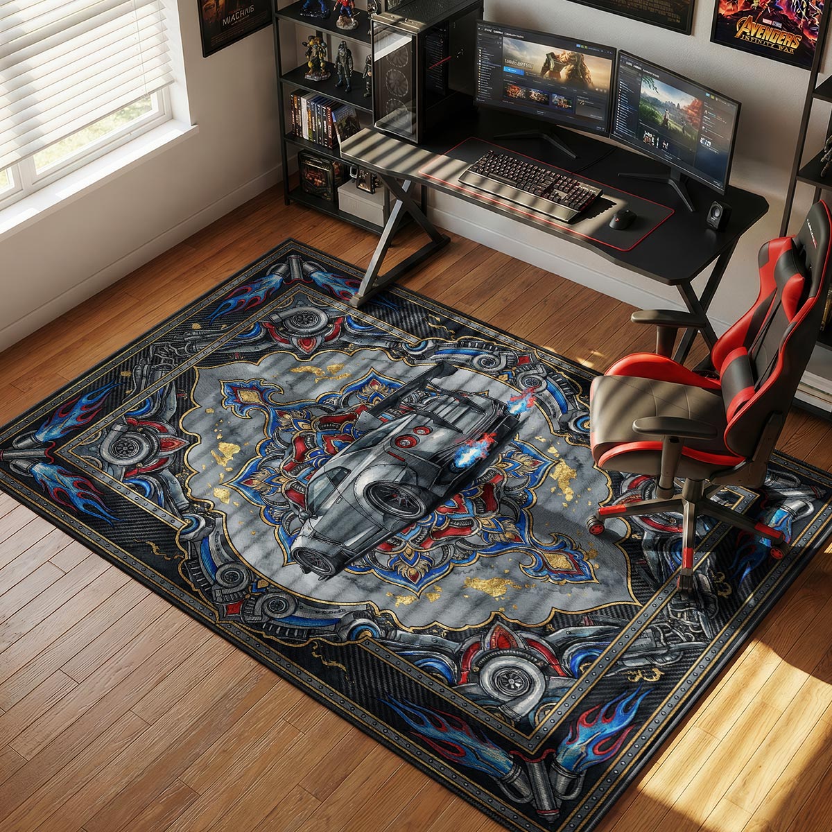 Nissan GTR Turbo JDM Floor rug — main product view