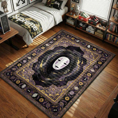 No-Face Dark Aura Rug - Spirited Away Room Mat