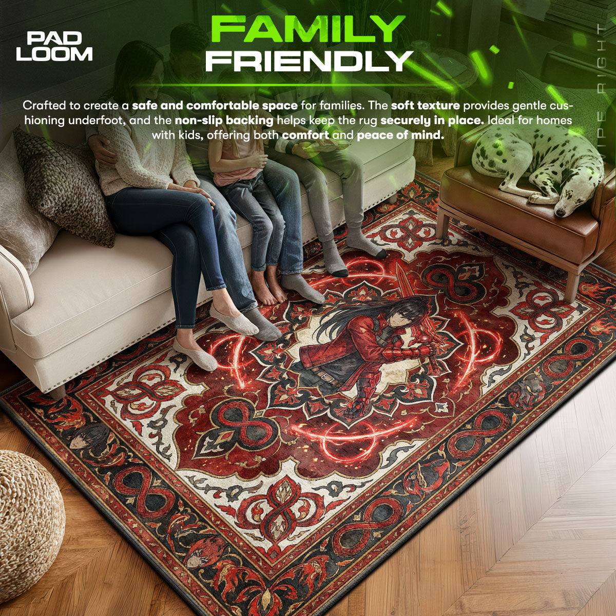 B-12 Rotes Protokollteppich - Streunende Stuhlmatte