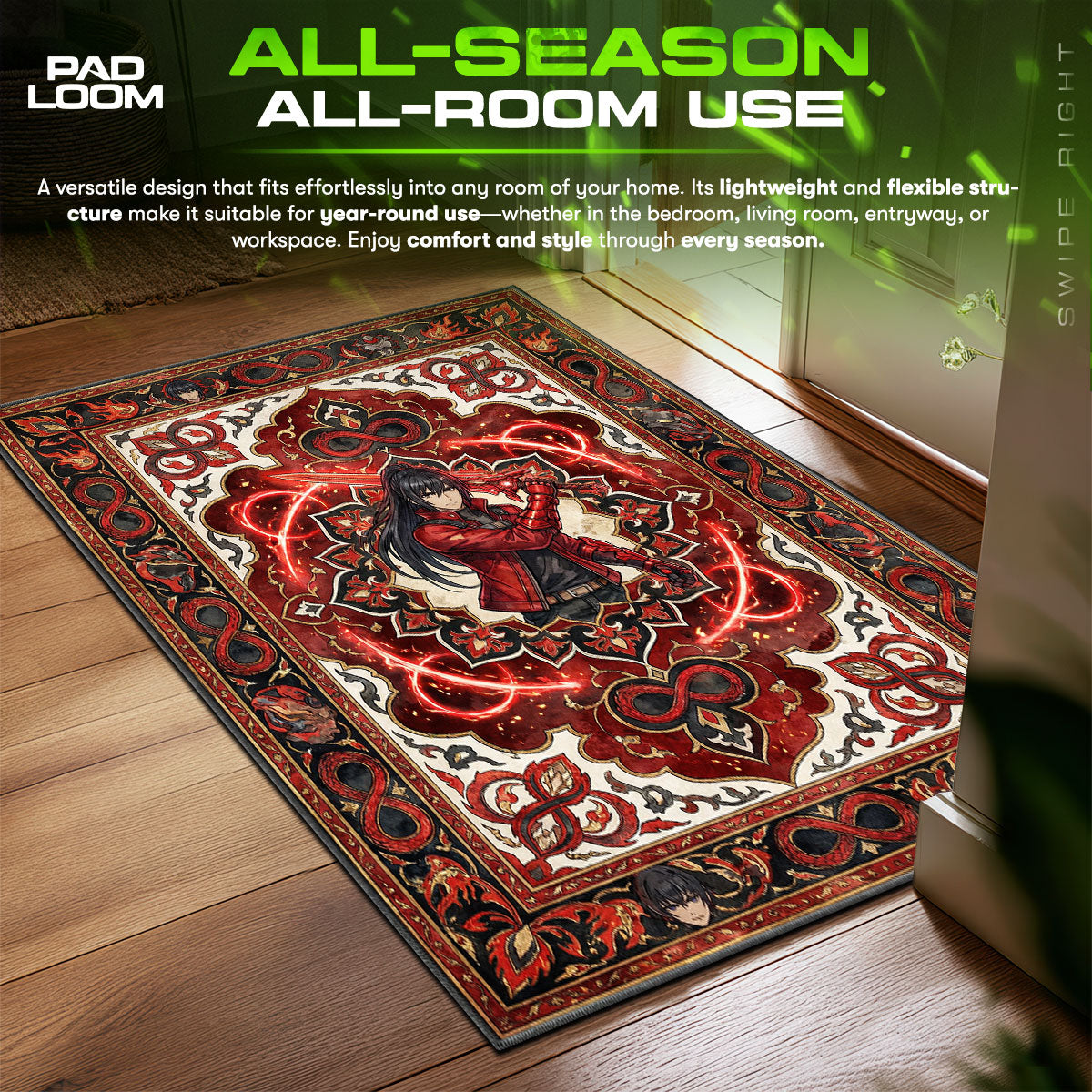 B-12 Rotes Protokollteppich - Streunende Stuhlmatte