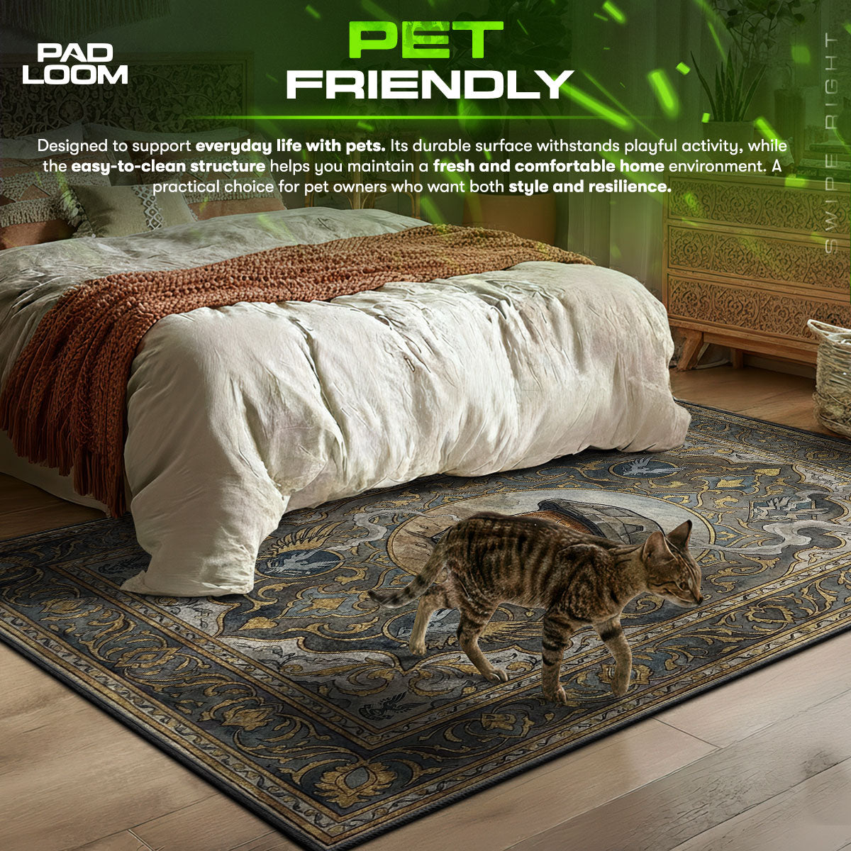 Noble Six Lone Wolf Rug - Halo Reach Chair Mat