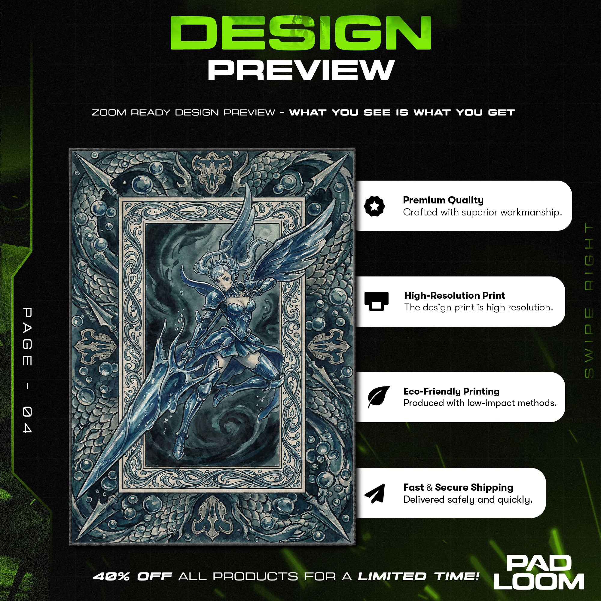 Chair character design printed on rug