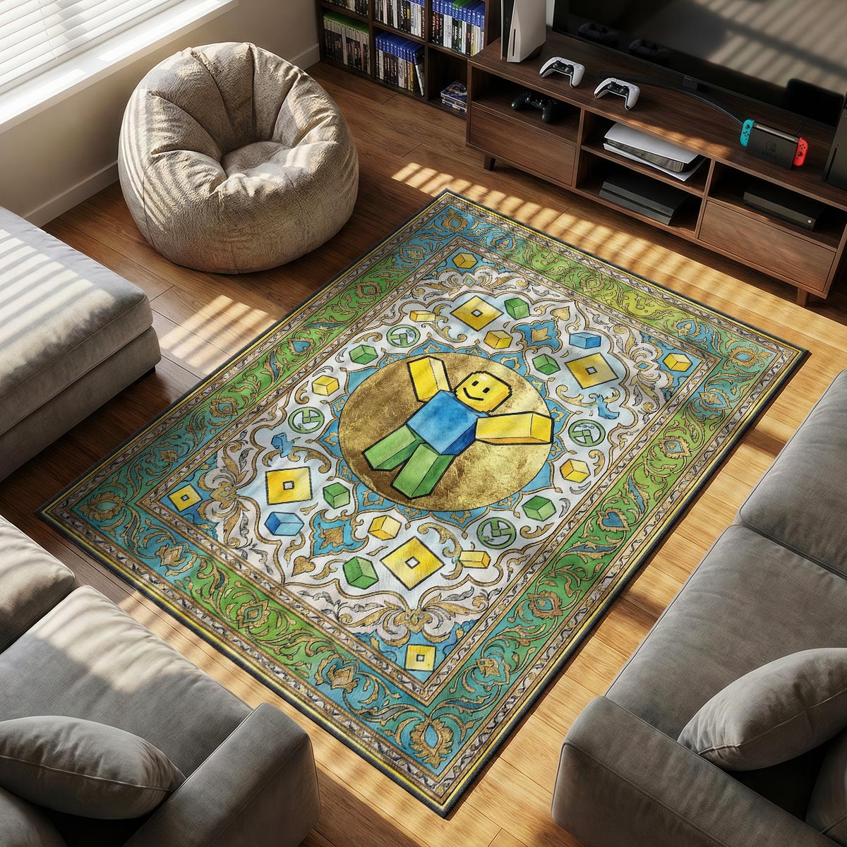 Noob Classic Oof Rug - Roblox Chair Mat