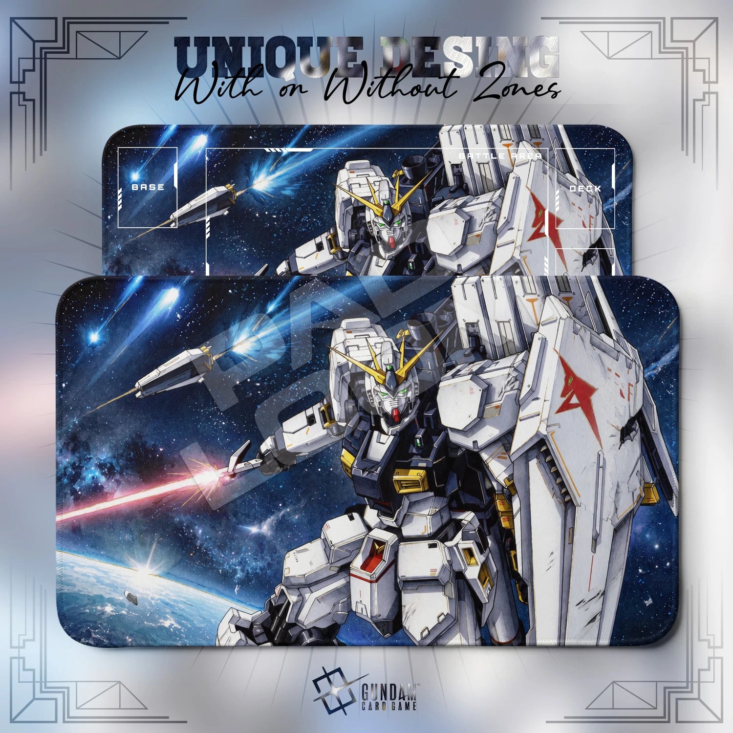 Nu Gundam Axis Playmat - TCG Card Game Mat