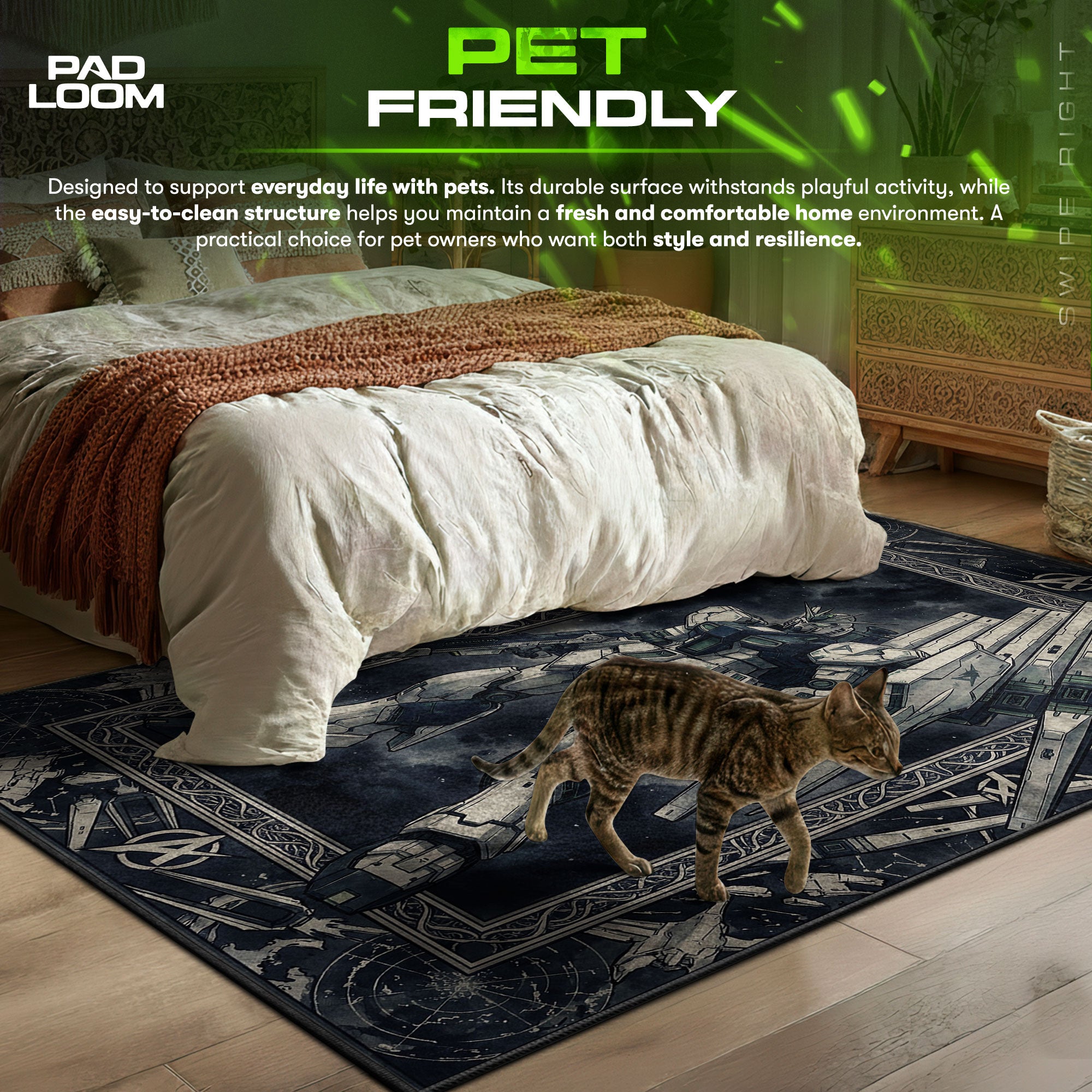 Nu Gundam Fin Trichter Weltraumteppich - Char's Gegenangriff Stuhlmatte