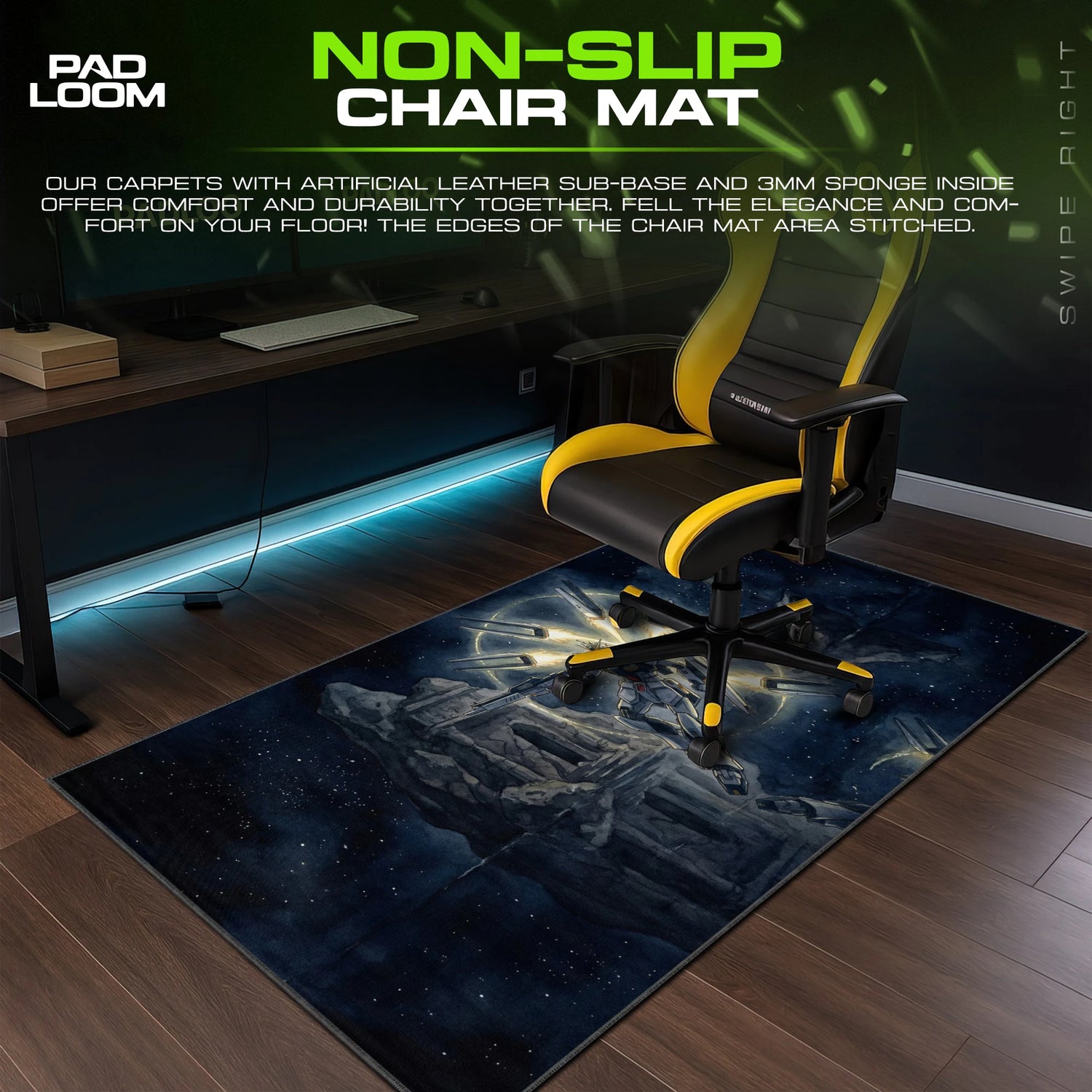 Nu Gundam Starfall Mouse Pad - Gundam Desk Mat