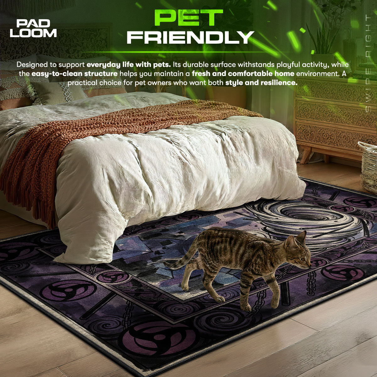 Obito Kamui Vortex Rug - Naruto Shippuden Chair Mat