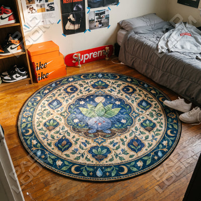 Oddish Moonlit Round Rug - Pokemon Chair Mat