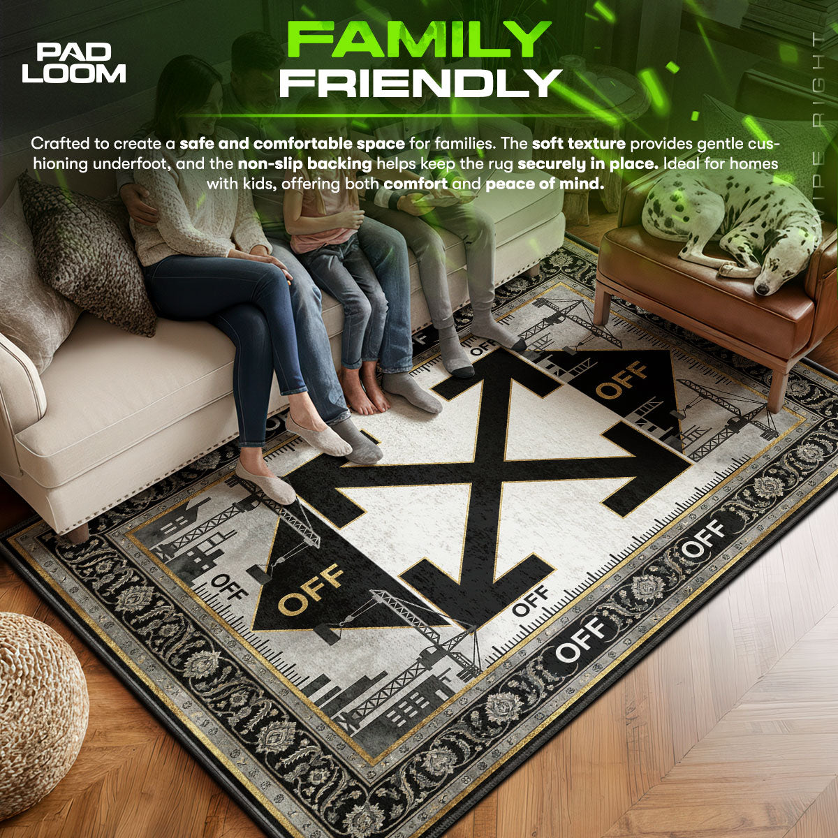 B-12 Rotes Protokollteppich - Streunende Stuhlmatte