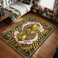 Off-White industrial yellow belt caution tape pattern zip ties quote marks hypebeast area rug