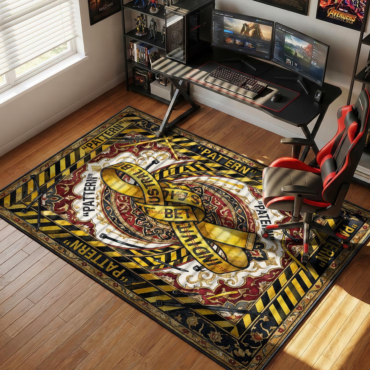 B-12 Rotes Protokollteppich - Streunende Stuhlmatte