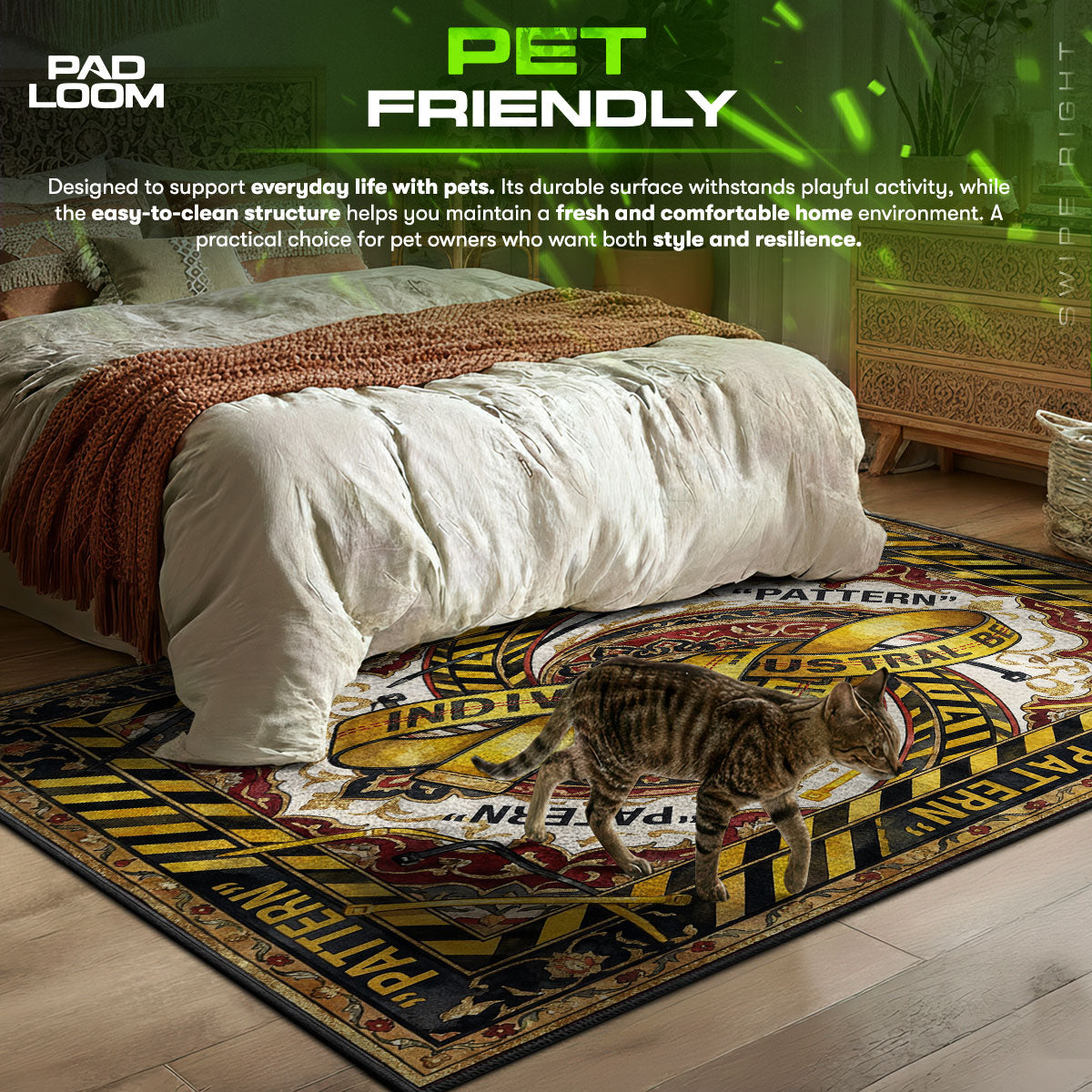 B-12 Rotes Protokollteppich - Streunende Stuhlmatte