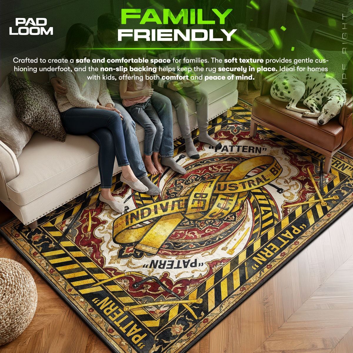 B-12 Rotes Protokollteppich - Streunende Stuhlmatte