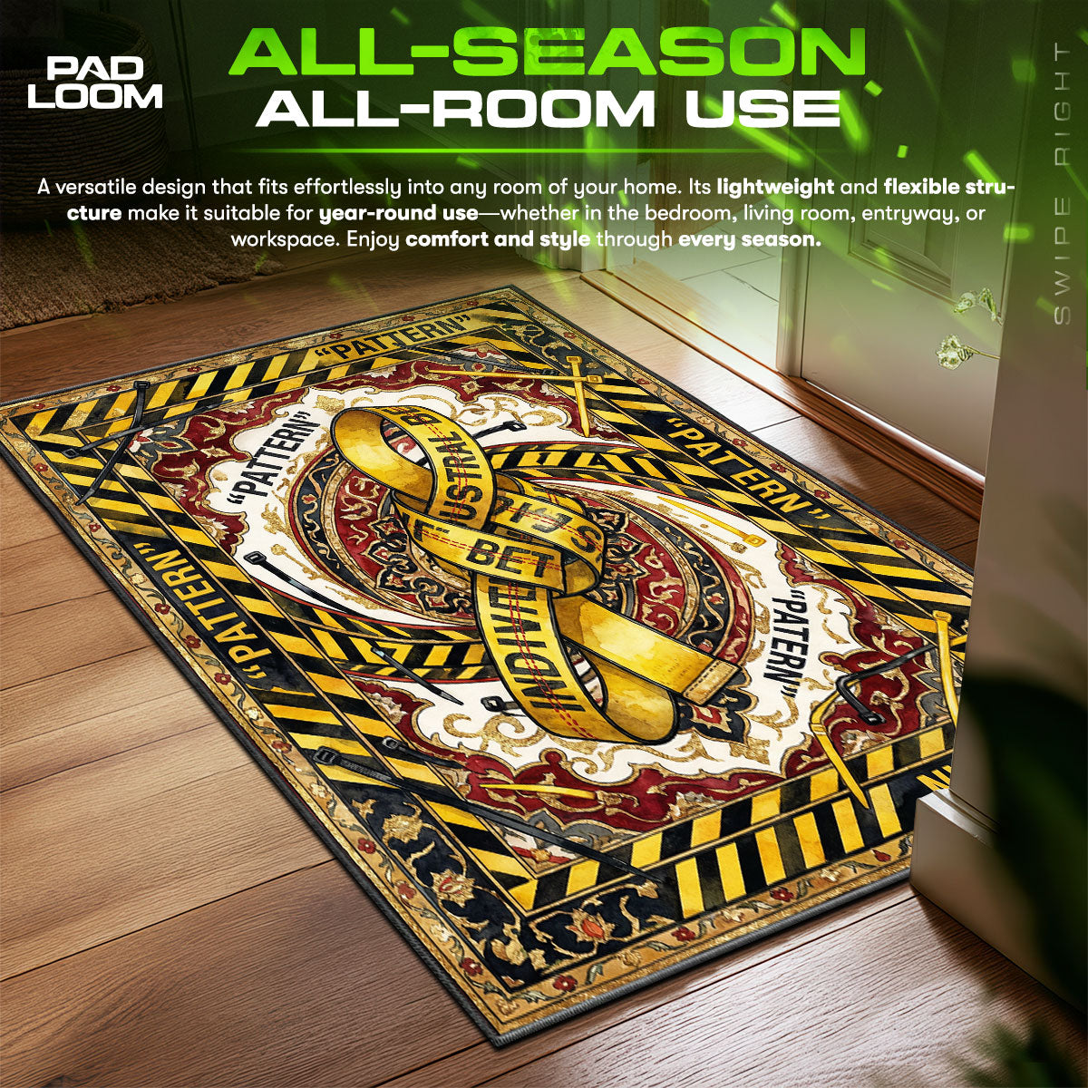 B-12 Rotes Protokollteppich - Streunende Stuhlmatte