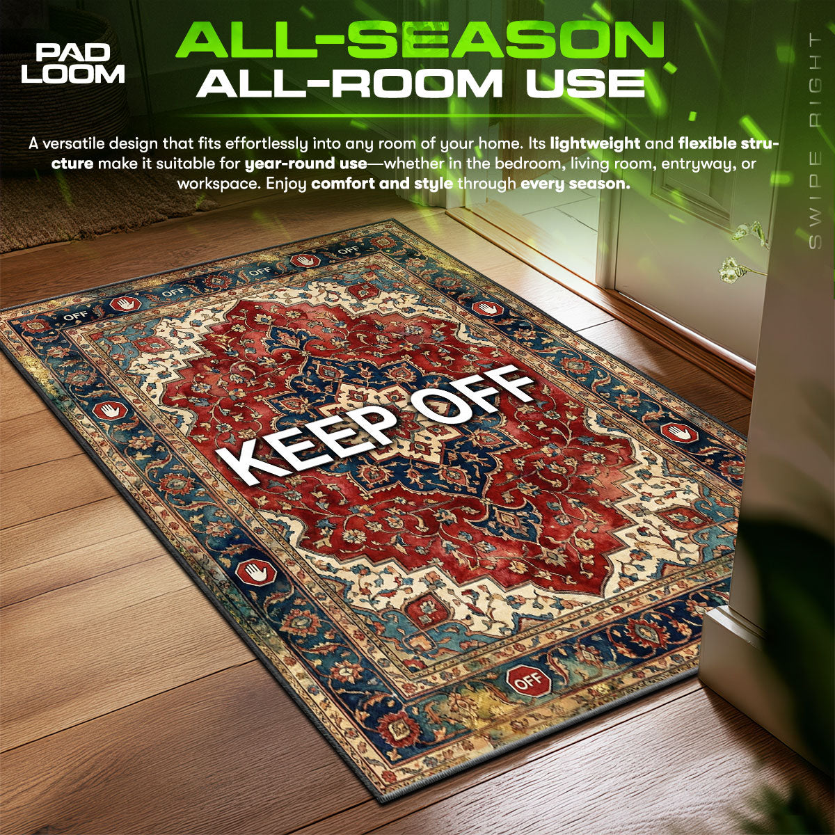 Off-White Keep Off Rug - Ironic Floor Mat Decor