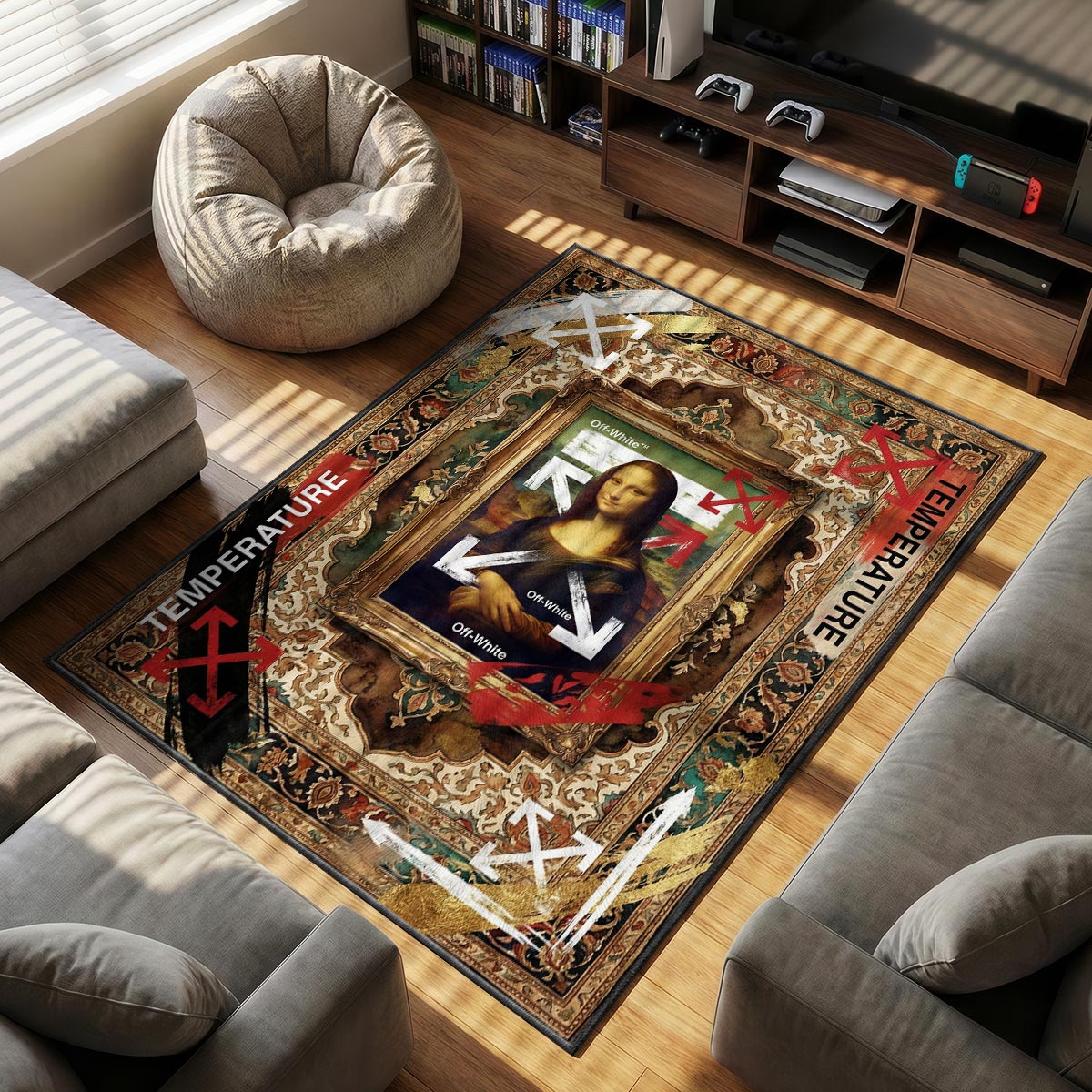 Off-White Mona Lisa Rug - Renaissance Street Decor