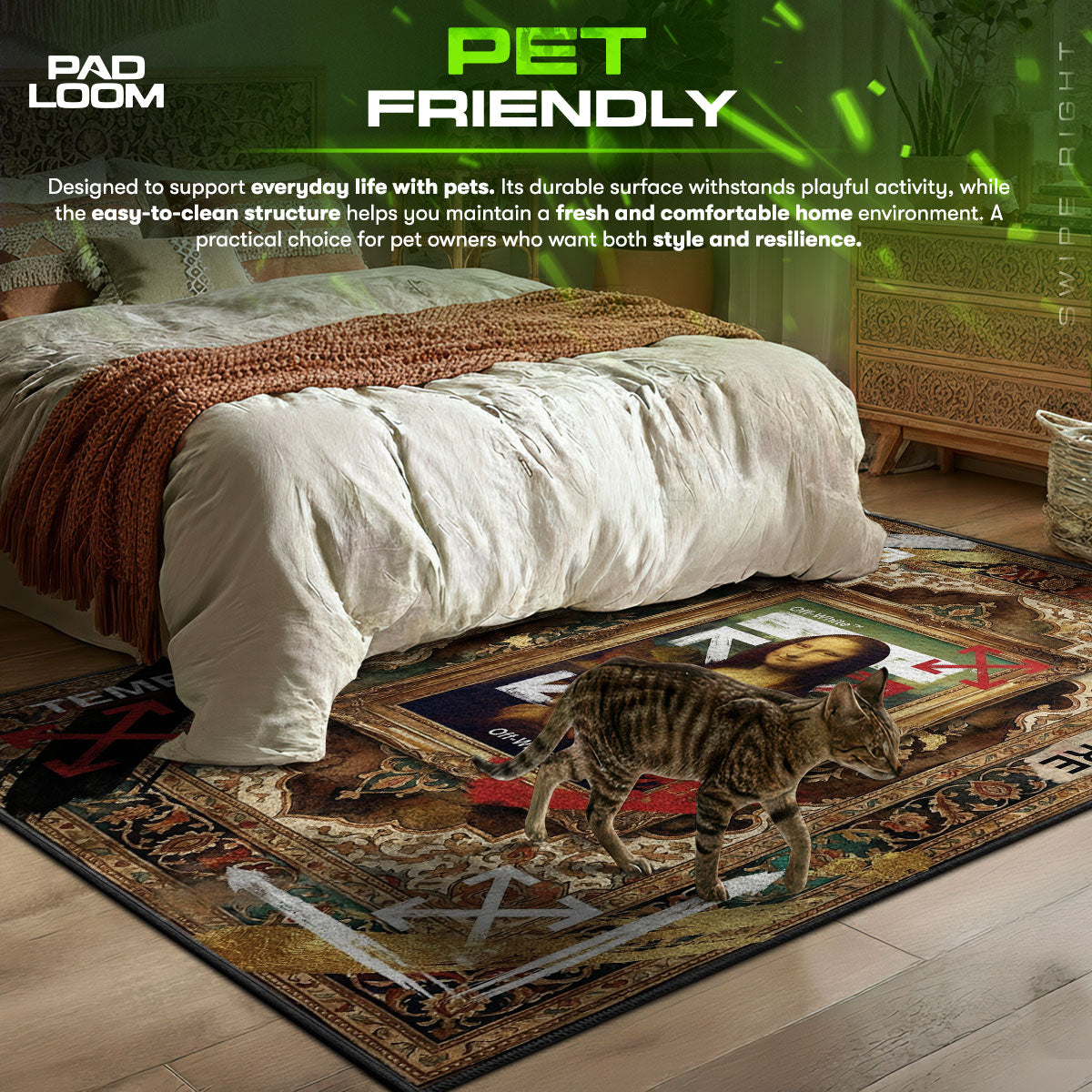 Off-White Mona Lisa Rug - Renaissance Street Decor