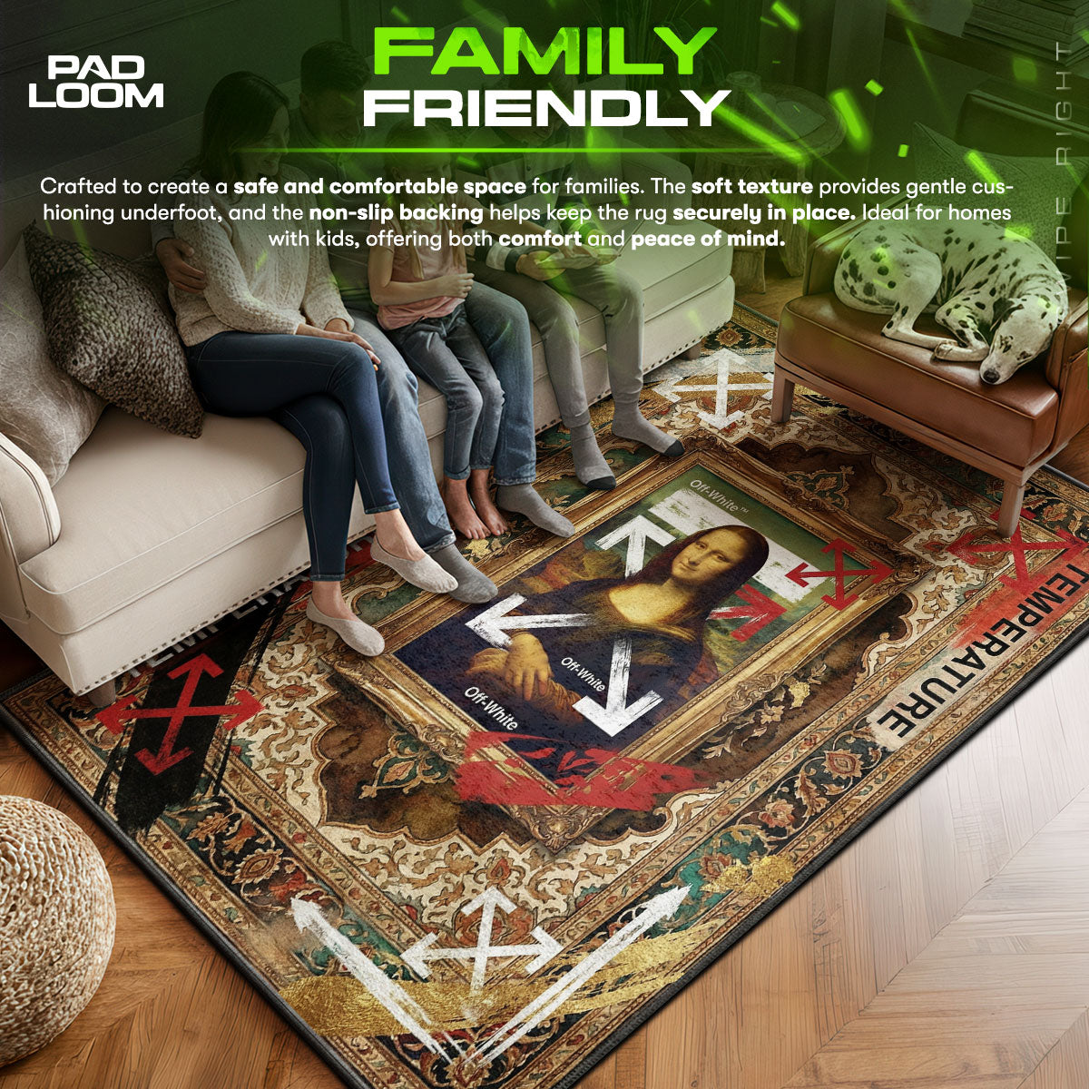 Off-White Mona Lisa Rug - Renaissance Street Decor