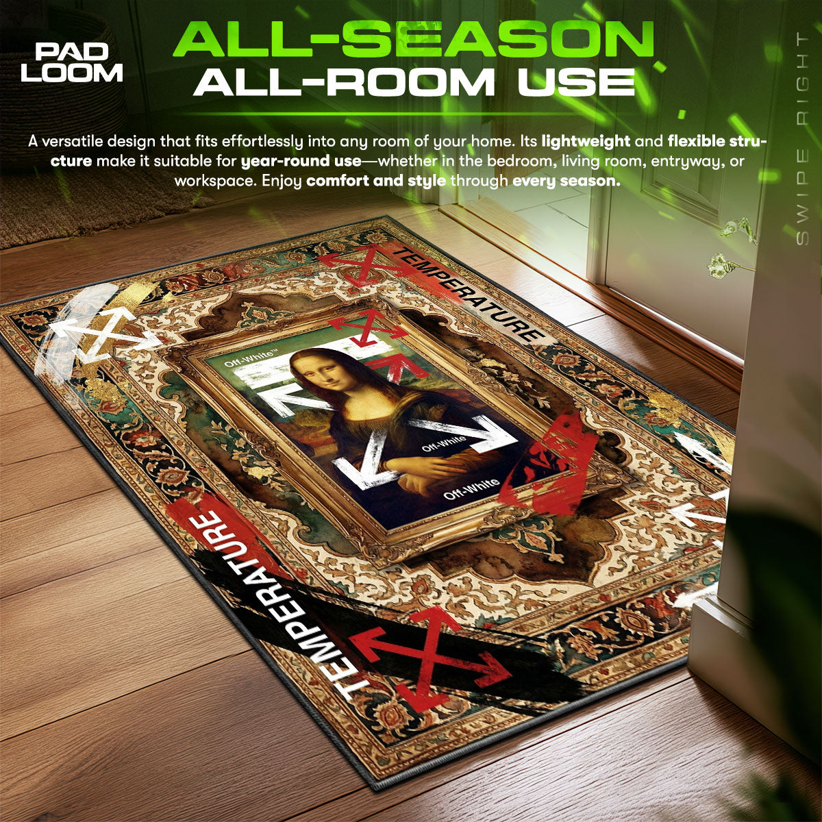 Off-White Mona Lisa Rug - Renaissance Street Decor