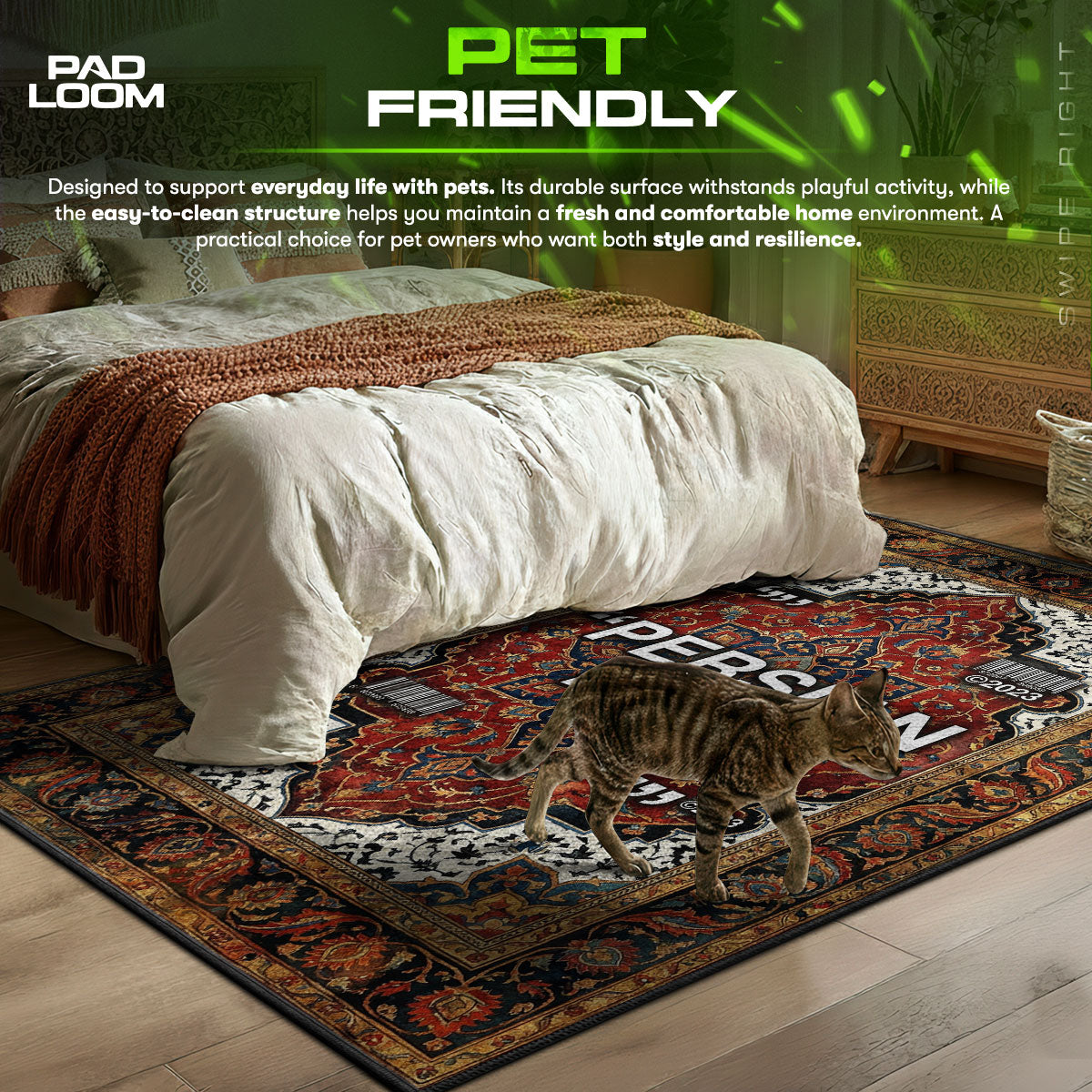 B-12 Rotes Protokollteppich - Streunende Stuhlmatte