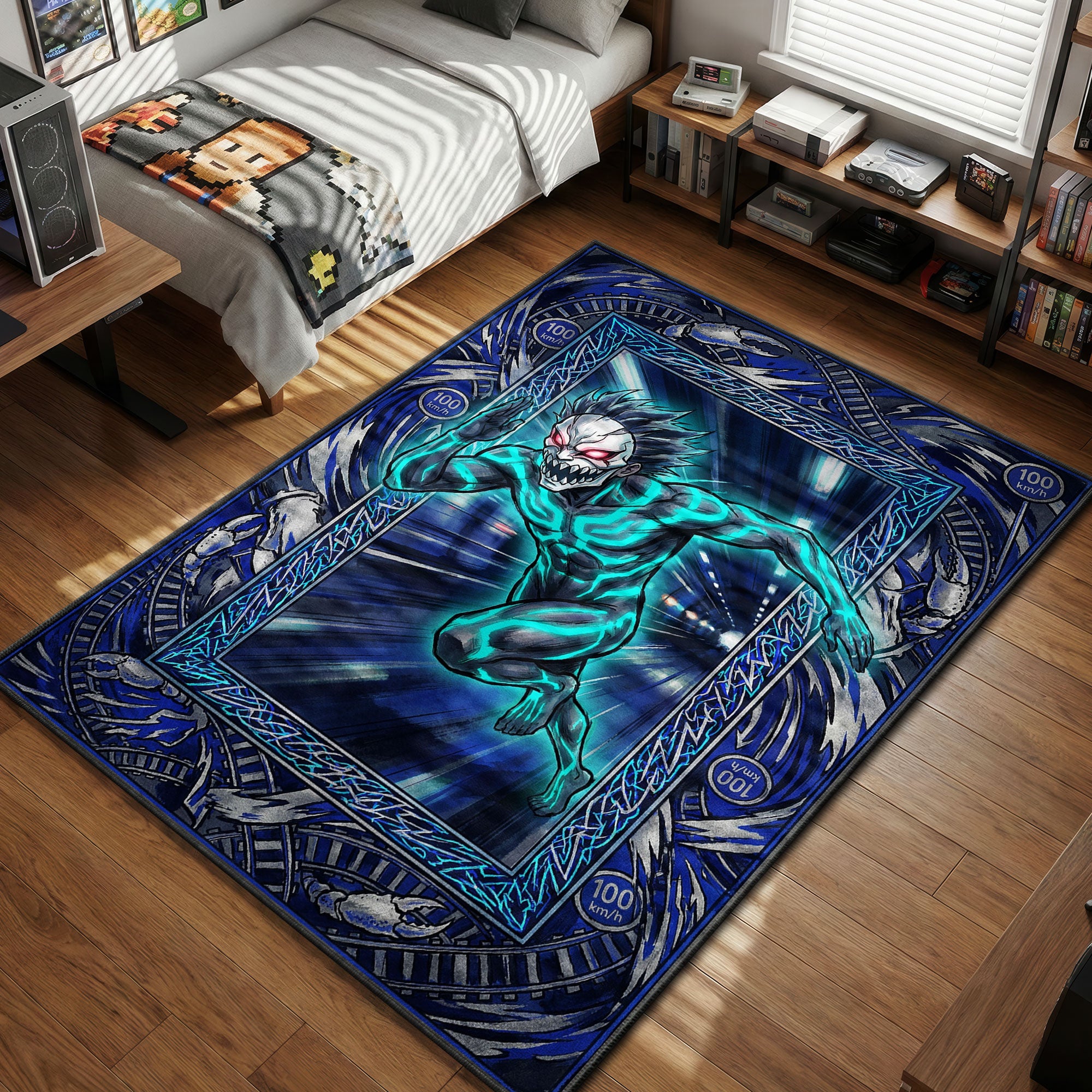 Okarun Turbo Mode Rug - Dandadan Chair Mat – Padloom