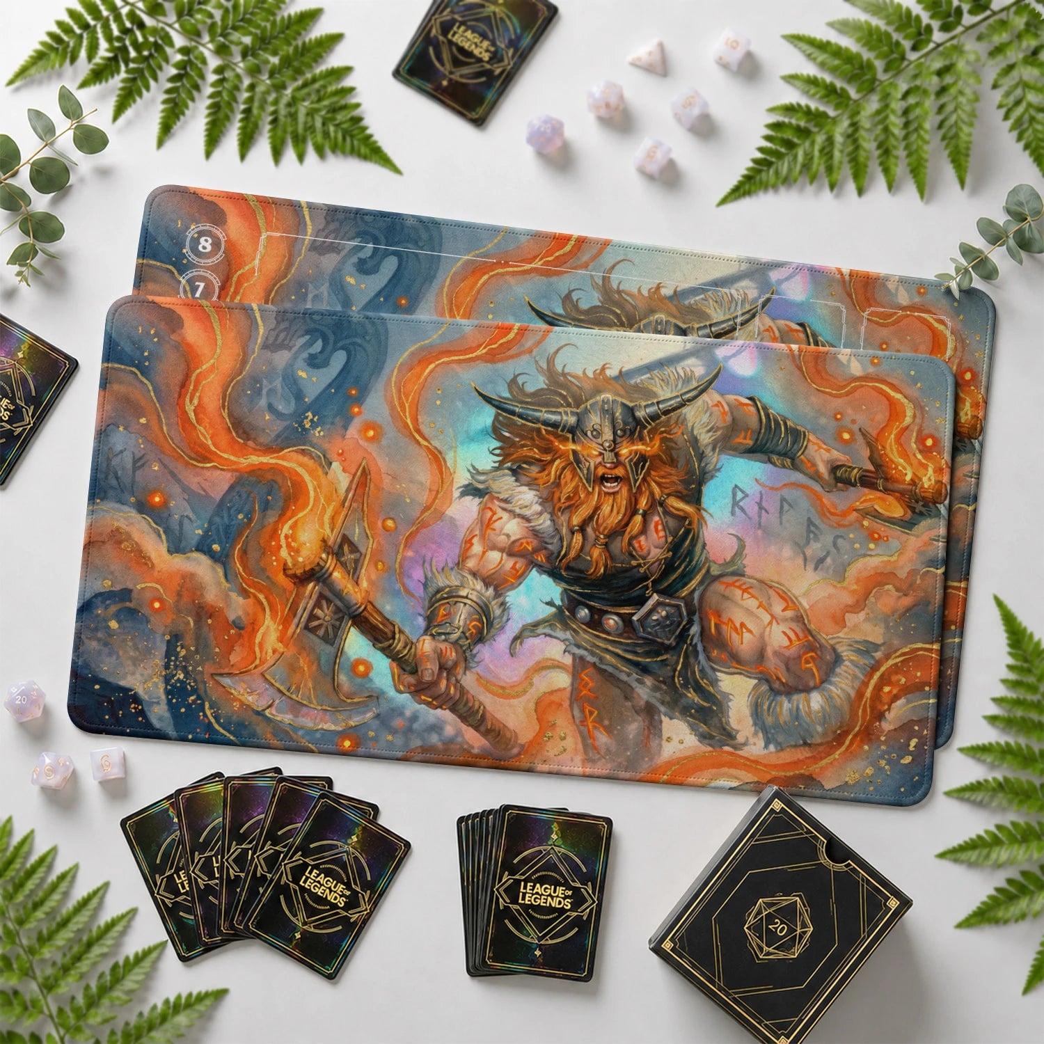 Olaf Berserker Playmat - LoL Riftbound TCG Mat