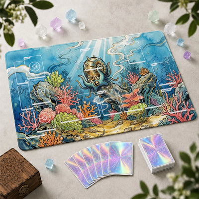 Omastar Reef Playmat - Pokemon TCG Mat