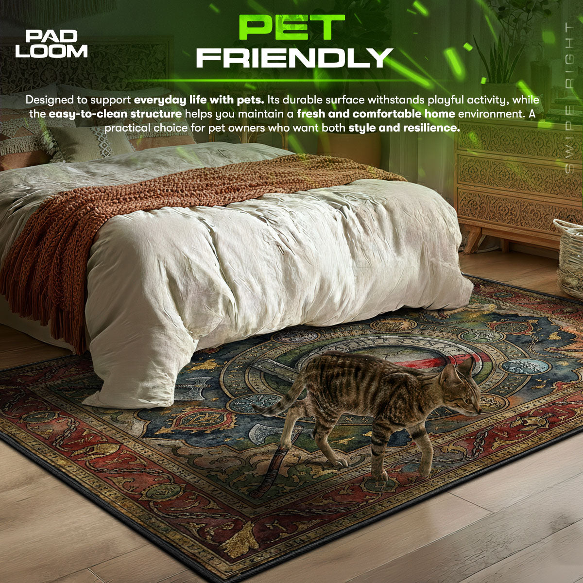 Omega Symbol Nordic Rug - God of War Chair Mat