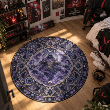 Omen Moonlit Round Rug - Valorant Chair Mat