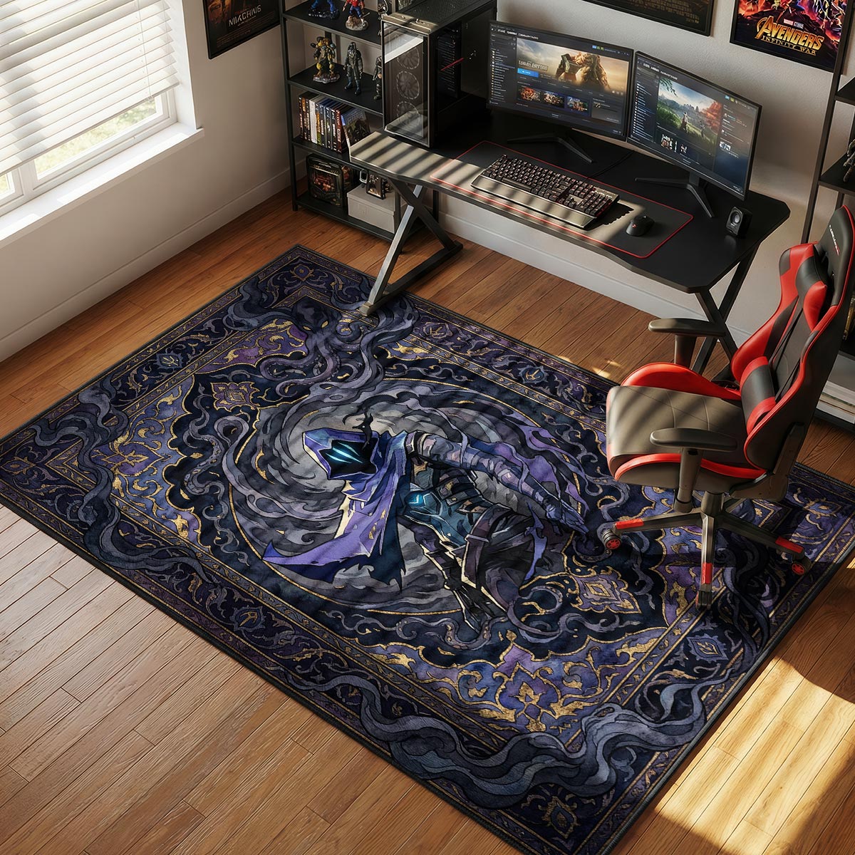 Omen Shadow Portrait Rug - Valorant Chair Mat
