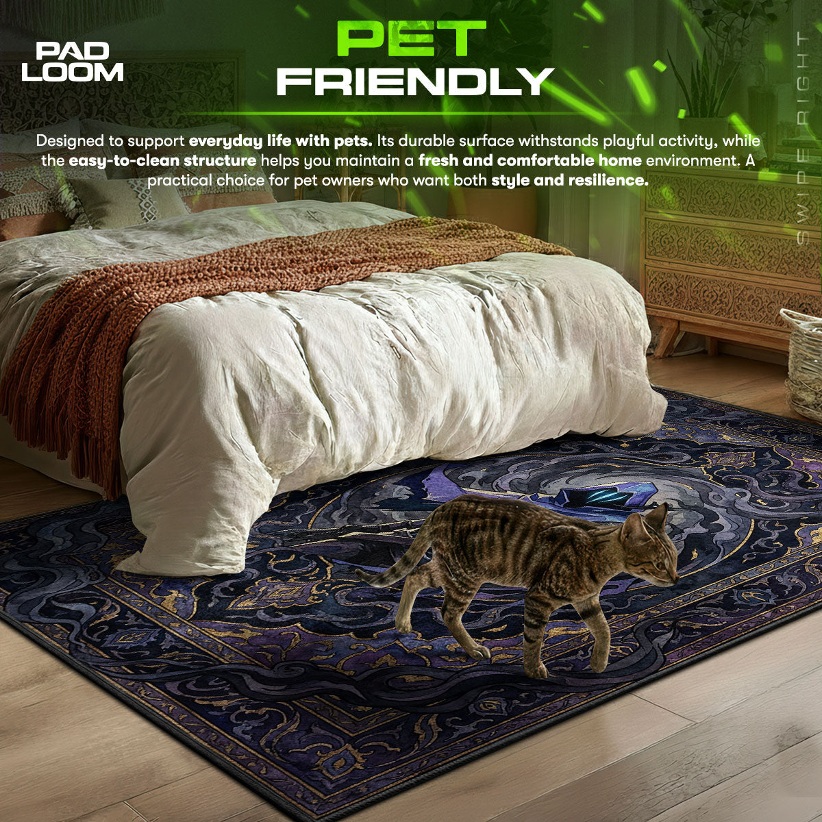 Omen Shadow Portrait Rug - Valorant Chair Mat