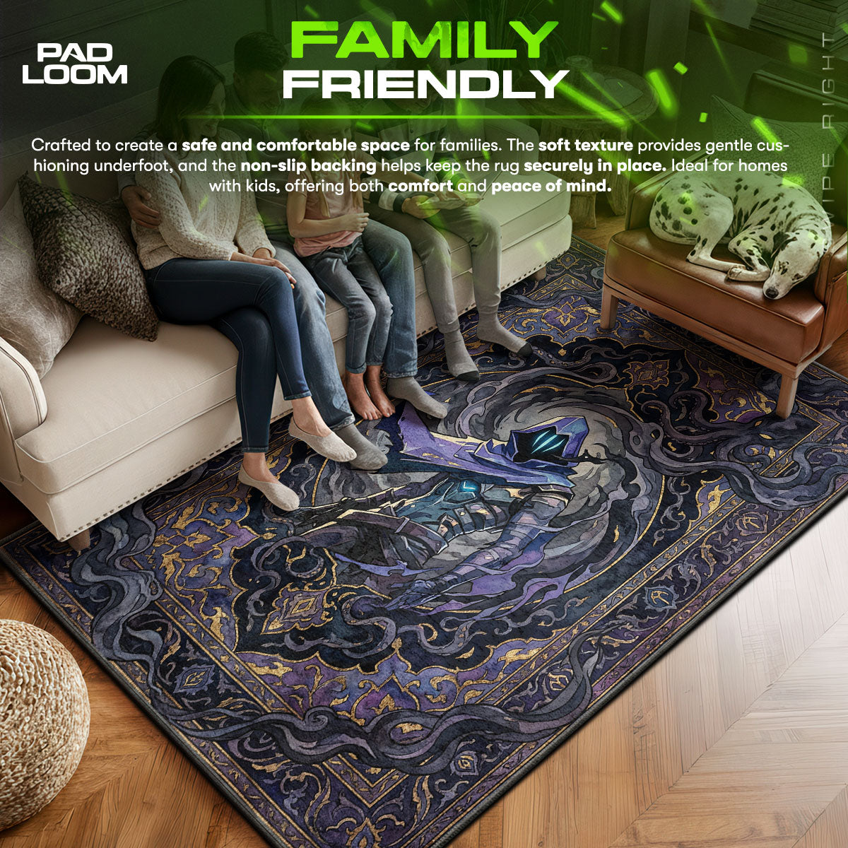 Omen Shadow Portrait Rug - Valorant Chair Mat