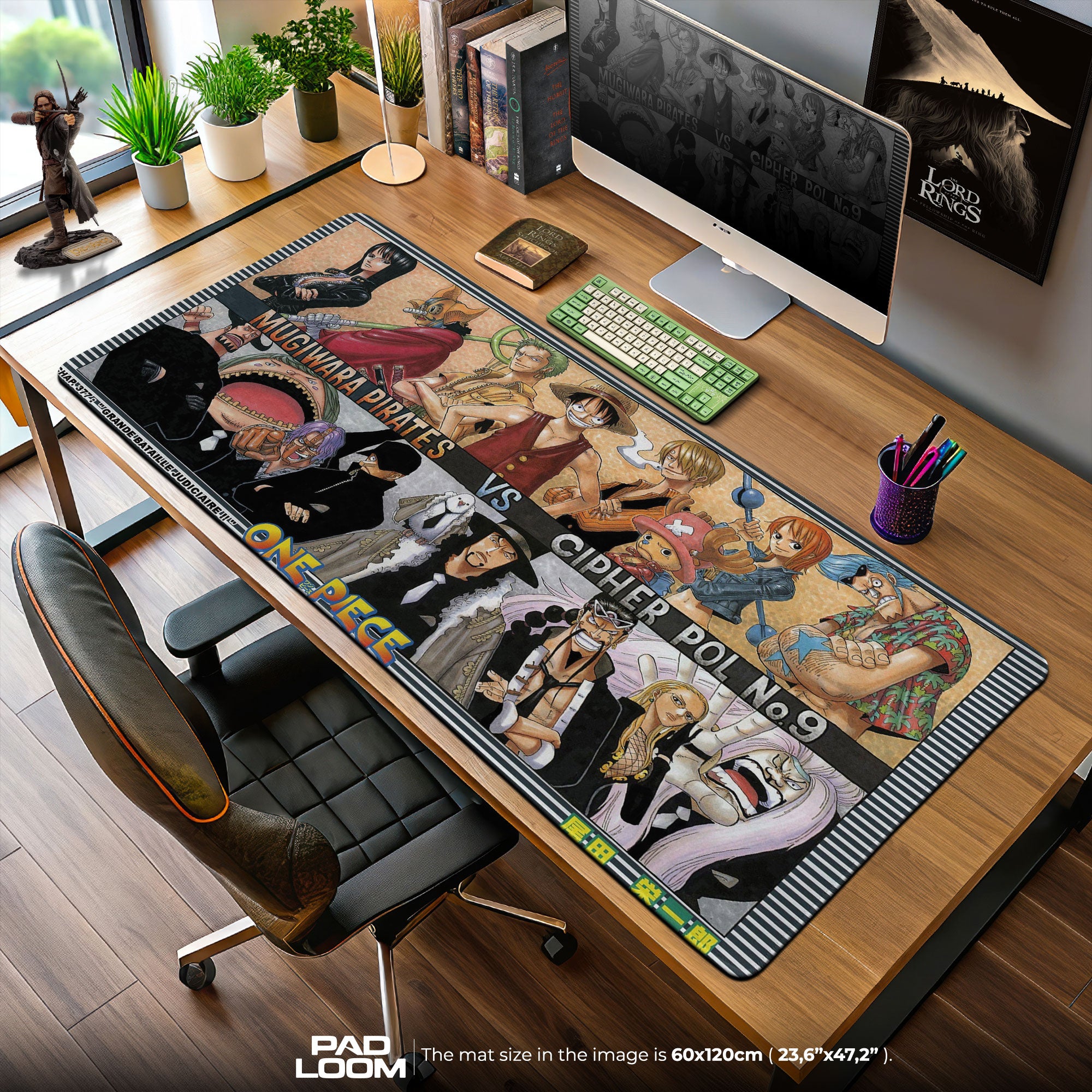 One Piece Enies Lobby Mauspad, Anime Schreibtischmatte