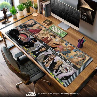 One Piece Enies Lobby Mouse Pad, Anime Desk Mat