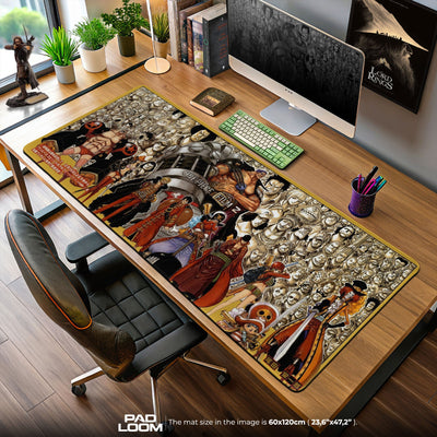 One Piece Film Z Mouse Pad, Anime Pirate Crew Desk Mat