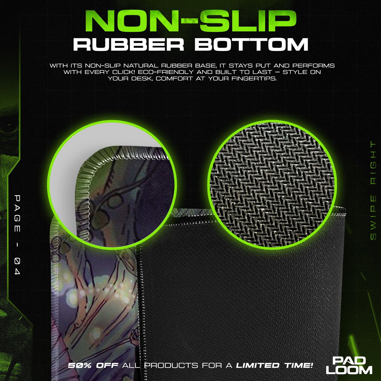 One Piece Fishman Island Mouse Pad, Anime Desk Mat Padloom