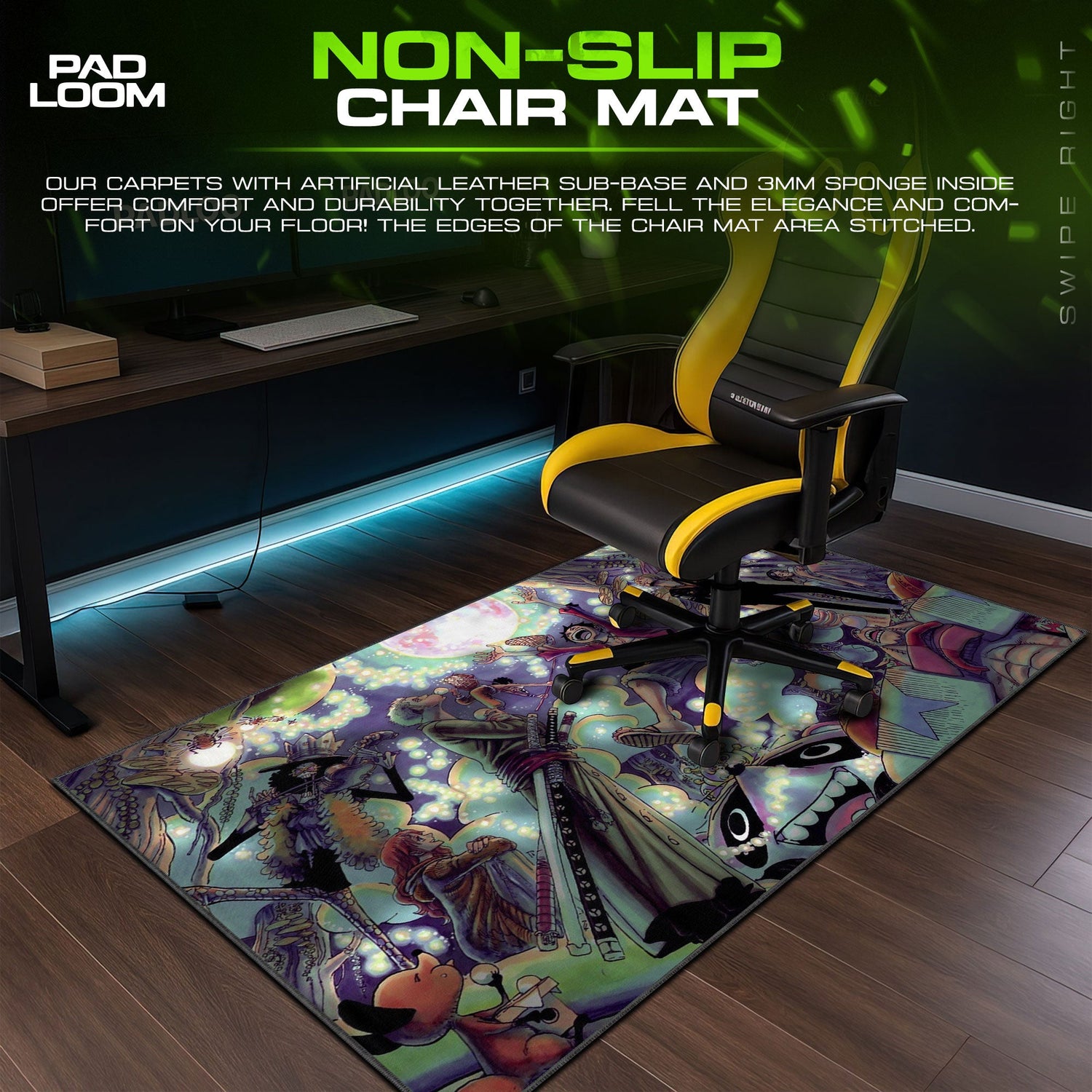 One Piece Fishman Island Mouse Pad, Anime Desk Mat Padloom