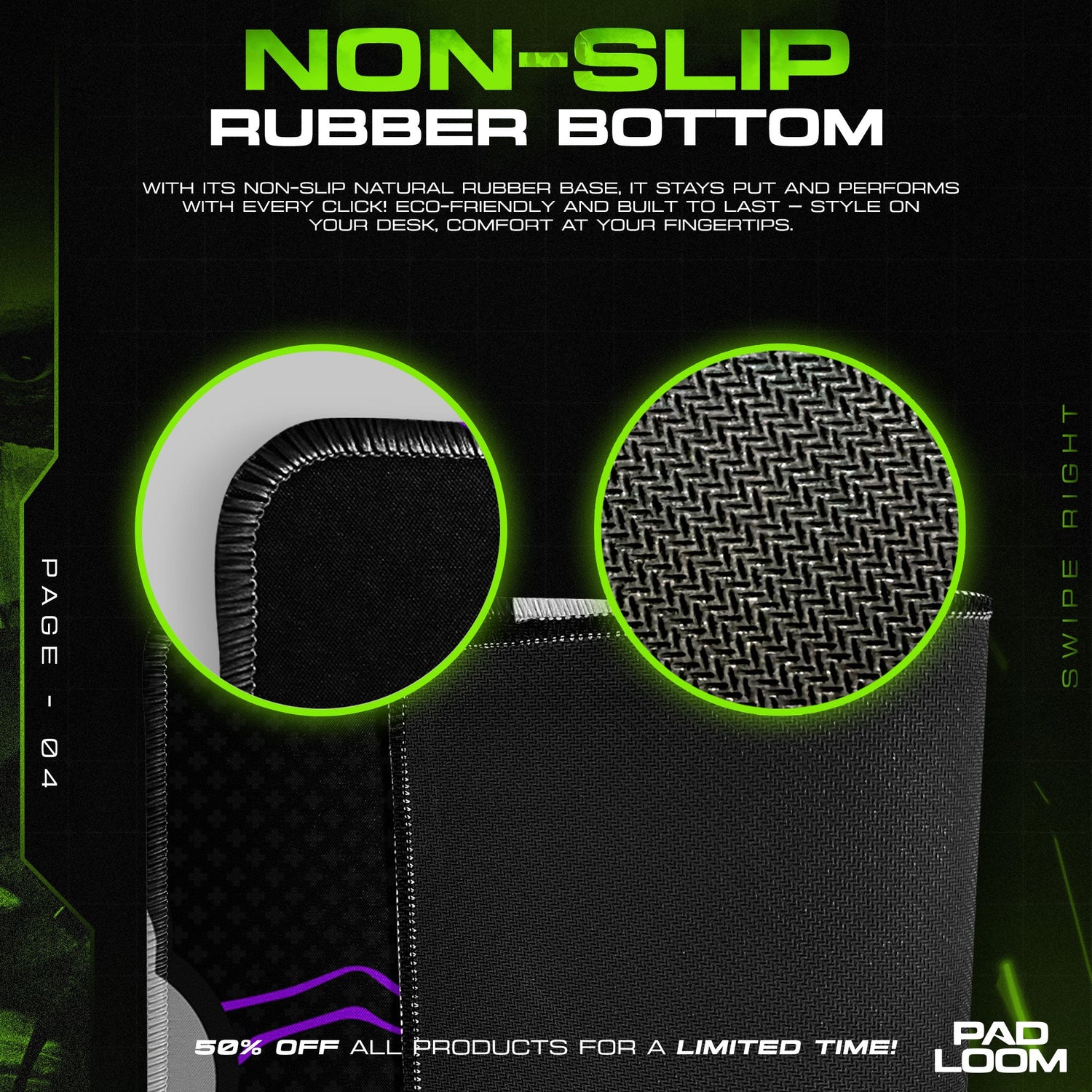 One Piece – Laughing Moon Mouse Pad, Anime Gaming Desk Mat Padloom