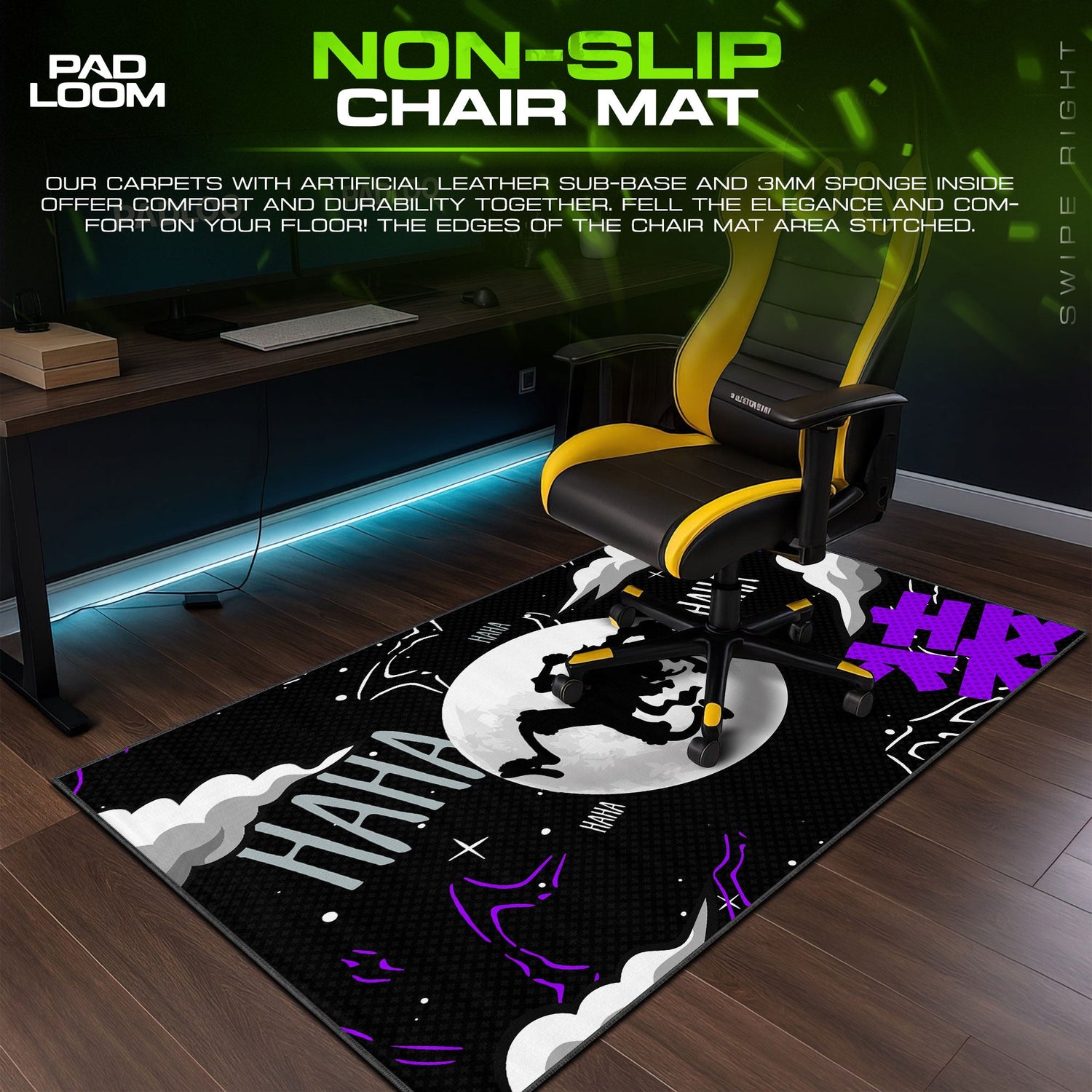 One Piece – Laughing Moon Mouse Pad, Anime Gaming Desk Mat Padloom